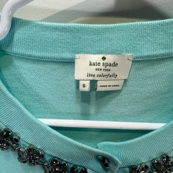 Kate Spade LIVE COLORFULLY Embellished Cardigan - Picture 2 of 10